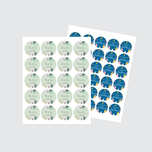 Vinyl Labels 8.5" x 11" Sheet - Same Day Pickup