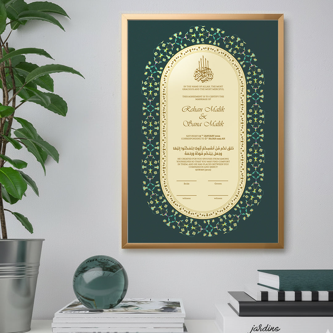 Nikkah Certificate 06 Dark