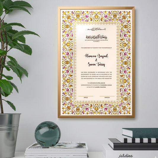 Nikkah Certificate 03 Light