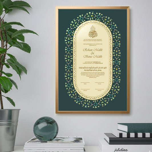 Nikkah Certificate 06 Dark