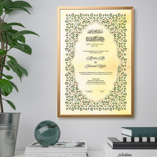 Nikkah Certificate 07 Light