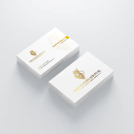 Business Cards Raised Metallic Foil