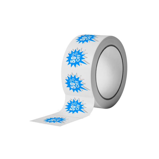 Silver Foil Paper Permanent Roll Labels