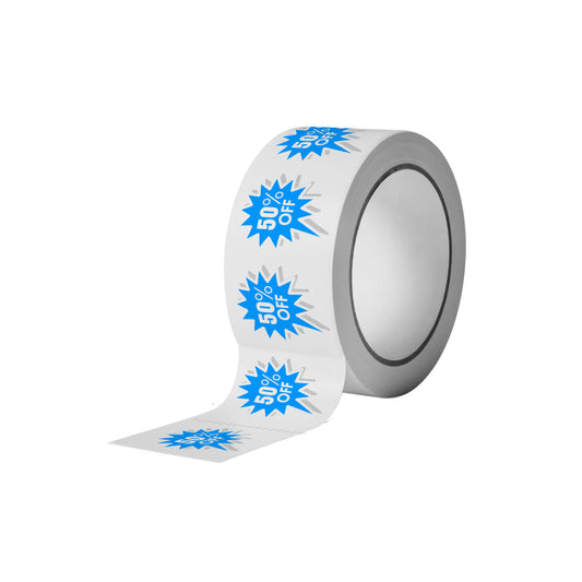 White Opaque Paper Permanent Roll Labels